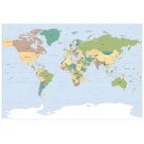 Фотообои Komar Карта мира 1-617