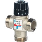 Термостатический смесительный клапан STOUT для сиcтем отопления и ГВС 1" НР SVM-0020-256025