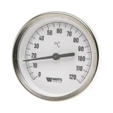 Термометр Watts FR810(ТАВ) 80/120 биметаллический накладной 10006505(03.08.080)