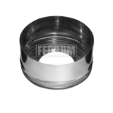 Заглушка Феррум с отверстием нержавеющаяя внутренняя 0.5мм ф 200x280мм