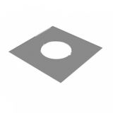 Разделка Феррум потолочная декоративная нержавещая 0.5мм 600x600мм с отверстием ф200мм
